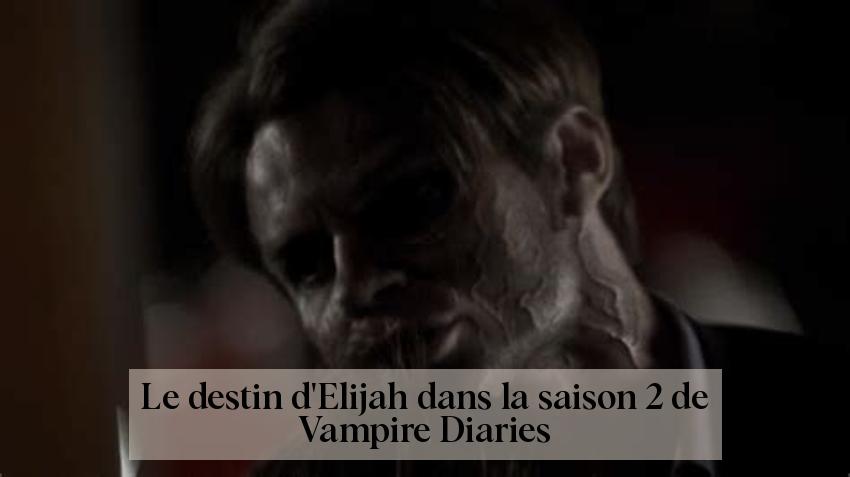 Le destin d'Elijah dans la saison 2 de Vampire Diaries
