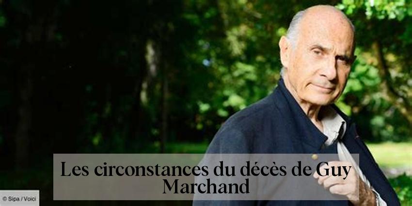 Les circonstances du décès de Guy Marchand