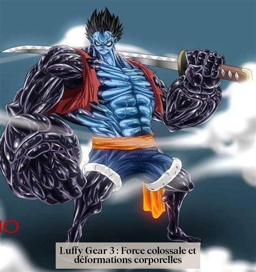 Luffy Gear 3 : Force colossale et déformations corporelles