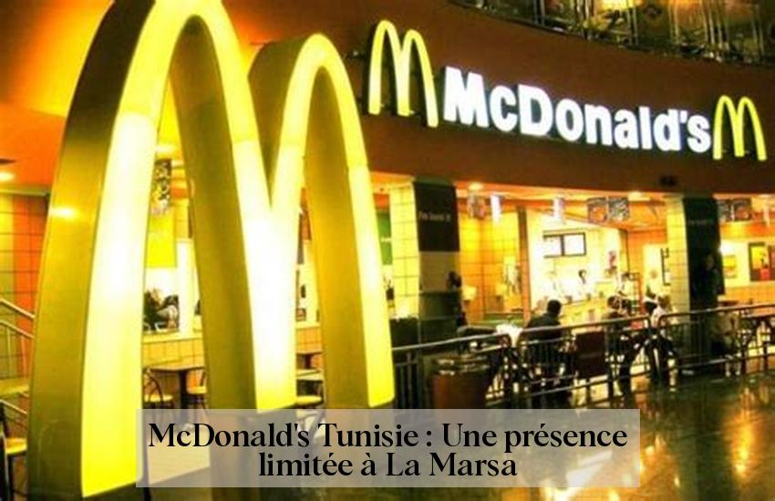McDonald's Tunisie : Une présence limitée à La Marsa